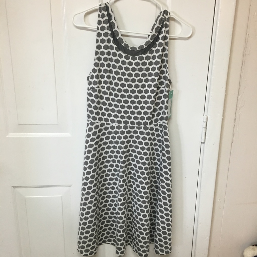 Pixley SIZE M TEXTURED KNIT DRESS GREY